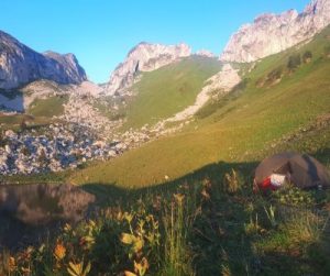 Bivouac dans les Alpes